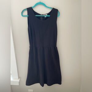 Garnet Hill Elegant Black Sleeveless Mini Dress